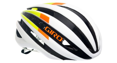 Casque giro synthe blanc vert orange