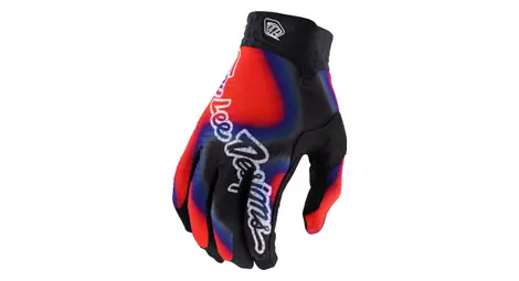 Troy lee designs guantes largos air lucid negro/rojo