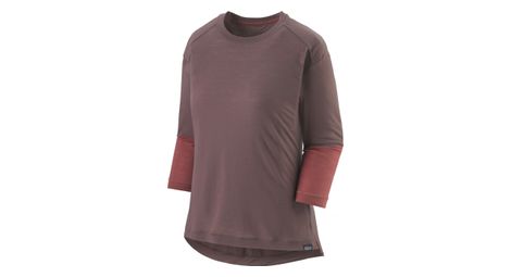 Patagonia merino 3/4 arm radtrikot braun damen