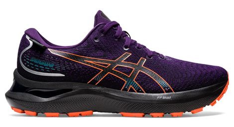 Chaussures Running Asics Gel Cumulus 24 GTX Violet Orange Femme