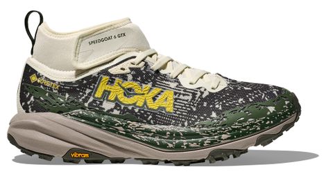 hoka speedgoat 6 mid gtx men s trail shoes grey green
