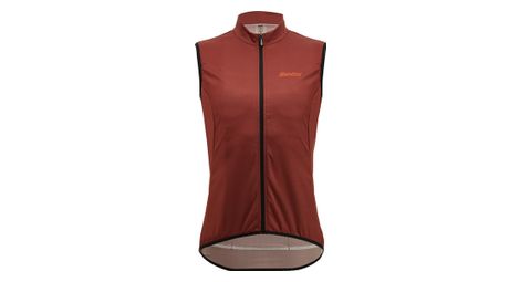 Gilet santini gravel wind marron