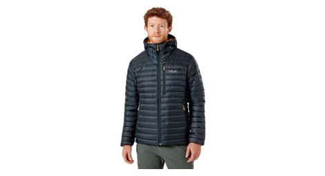 Chaqueta de plumón rab microlight alpine gris hombre