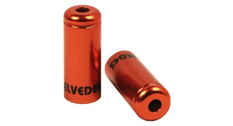 Embouts de gaine de frein en aluminium elvedes 5.0mm orange x10