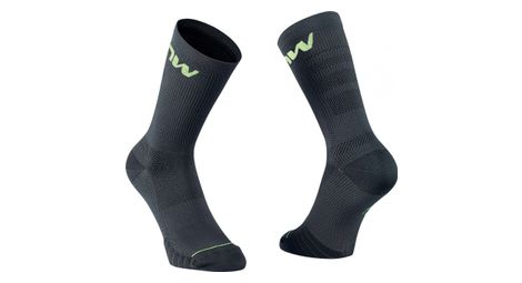 Chaussettes northwave extreme pro noir jaune fluo