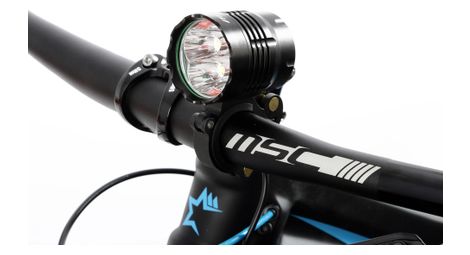 Luz delantera msc bikes 2000 lúmenes negra