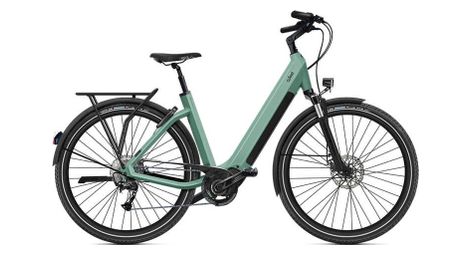 O2 feel iswan explorer up univ 6.1 shimano alivio 9v 432 wh 27.5'' canopy green mountain bike elettrica
