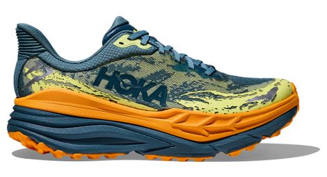 Zapatillas hoka stinson 7 trail azul / naranja hombre