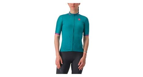 Maillot castelli pezzi de manga corta para mujer verde