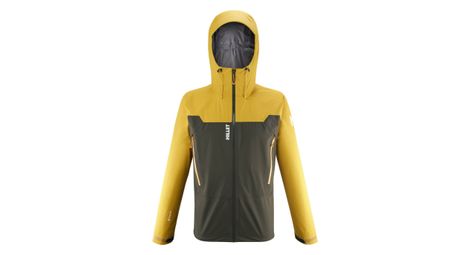 Veste d'alpinisme millet kamet light gore-tex jaune/khaki