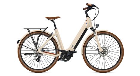 Bicicleta eléctrica urbana o2 feel iswan edición roland-garros univ shimano altus 8v 540 wh 28'' blanco tiza