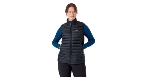 Chaqueta de plumón sin mangas rab microlight negro mujer