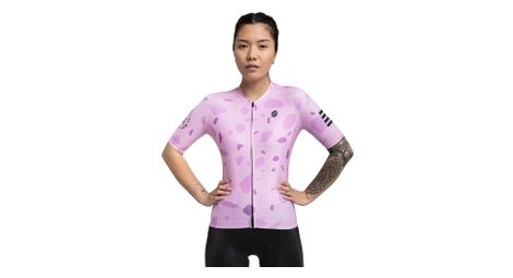 Maillot vélo manches courtes femme cyclisme m2 bloomer lavande