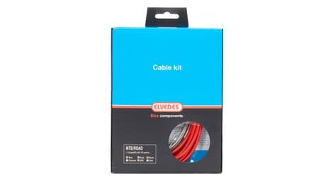 Kit complet freinage cables et gaines basic elvedes rouge