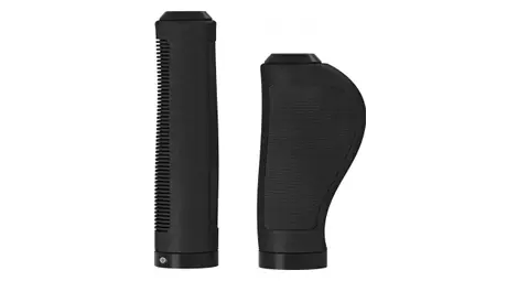 Paar brooks rubber ergonomische handvatten 100/130 mm zwart