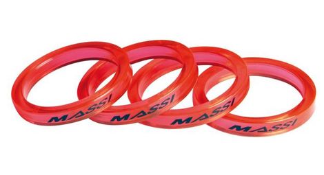 Massi kit 4 entretoises 5mm 1 1 8 rouge transparent