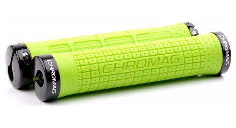 Paire de poignees chromag lock on clutch 146mm vert