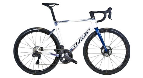 Wilier triestina filante slr bicicletta da strada shimano ultegra di2 12s 700 mm groupama-fdj bianco blu 2024 l / 177-182 cm