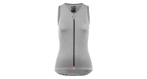 Baselayer sans manches femme assos summer p1 gris