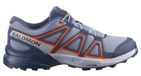 Zapatillas de trail Salomon Speedcross azul/naranja para niños