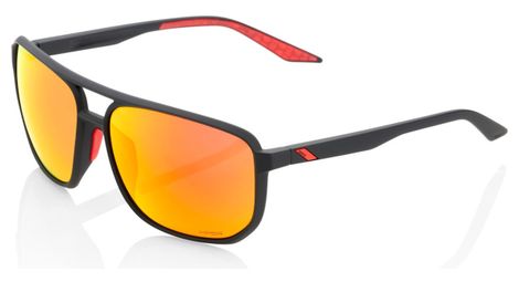 Gafas de sol 100% konnor soft tact black / hiper red lens