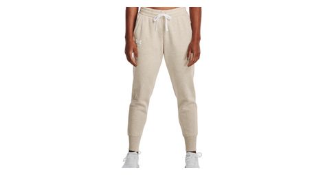 Pantalon de jogging Under Armour Rival Fleece Beige Femme XS