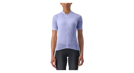 Maillot castelli anima 4 morado de manga corta para mujer