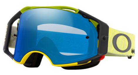 Masque oakley airbrake mtb troy lee design revel yellow / black ice iridium / ref : oo7107-19