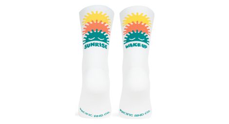 Pacific and co wake up tree socks white