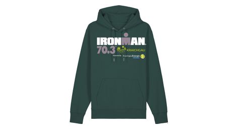 Felpa con cappuccio ironman 70.3 kraichgau verde