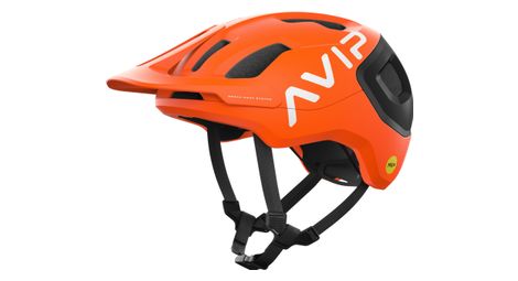 Casque poc axion race mips fluorescent orange noir mat