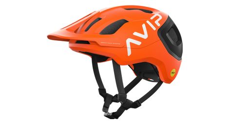 Casque poc axion race mips fluorescent orange/noir mat