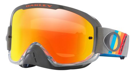 Oakley o-frame 2.0 pro mx troy lee design grey stripes / fire iridium / oo7115-49