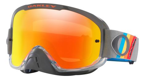 Masque oakley o-frame 2.0 pro mx troy lee design grey stripes / fire iridium / oo7115-49