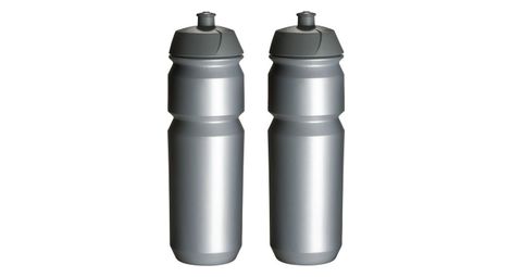 2x bidons 750 ml - argent