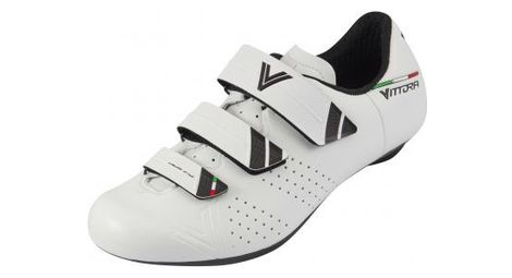 Paire de chaussures route rapide blanc nylon