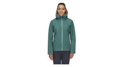 Veste impermeable femme rab namche gore tex vert