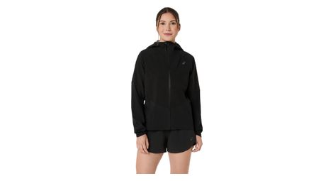 asics metarun legend women s waterproof jacket black