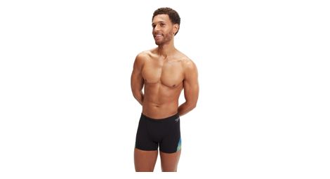 Speedo allover digital badeanzug schwarz / blau 95 cm