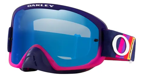 Máscara mtb oakley o-frame 2.0 pro troy lee design navy stripes / black ice iridium / ref : oo7117-16