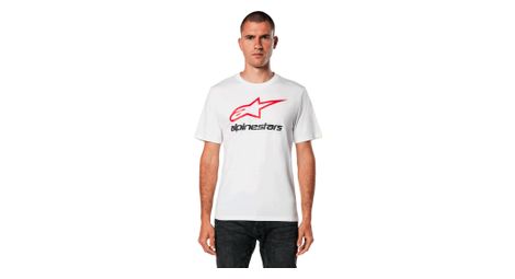 T-shirt manches courtes alpinestars always 2.0 csf blanc/rouge