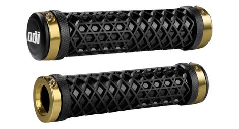 Paire de grips odi vans lock 130mm noir or