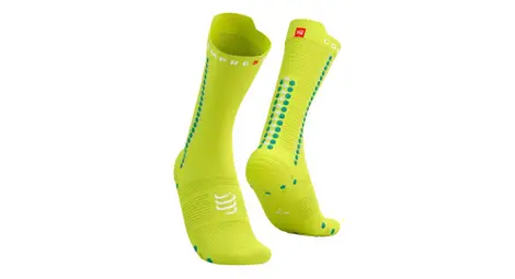 Compressport pro racing socks v4.0 bike yellow