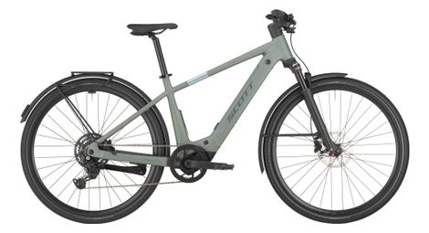 Elektro-Citybike Scott Pasage 30 Slope Shimano Cues 9V 400Wh 700mm Grün 2025