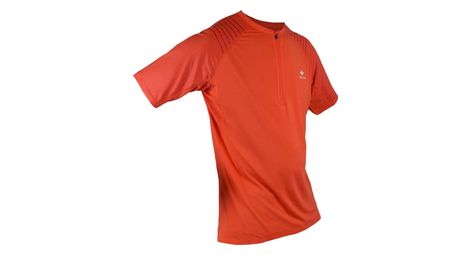 Maillot manches courtes raidlight 1 2 zip r light orange