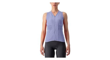 Maglia senza maniche castelli anima 4 purple donna