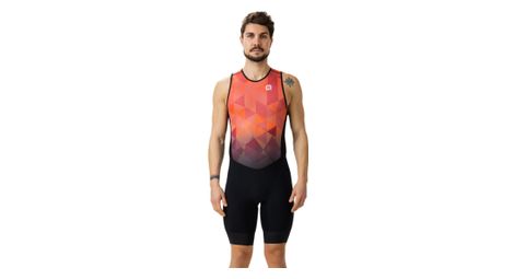 Combinaison triathlon sans manches kite rouge