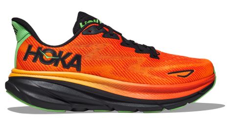 Chaussures de Running Hoka Clifton 9 Orange Noir
