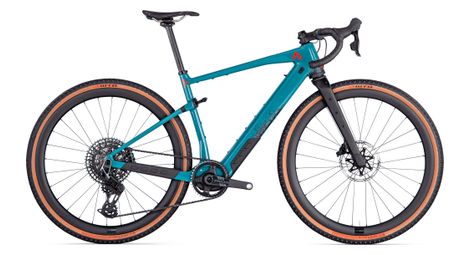 Bmc urs amp lt two elektrische gravelbike sram force etap axs/x0 eagle axs 12s 360 wh 700 mm donker benzine blauw