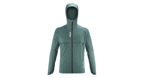 Chaqueta softshell millet intense windbreaker verde para hombre